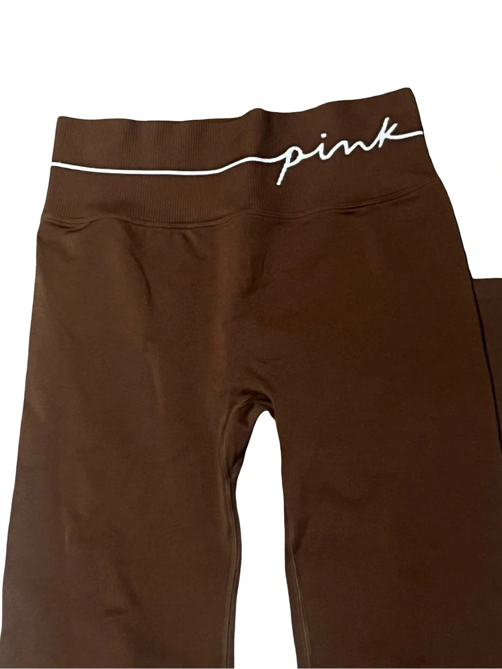 Victoria secret pink brown workout leggings size small - Picture 3 of 4